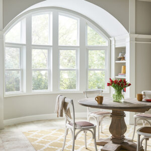 picture window in dining nook