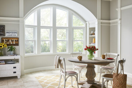 picture window in dining nook