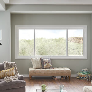 horizontal sliding window in family room