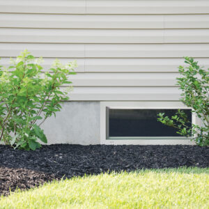 basement exterior window