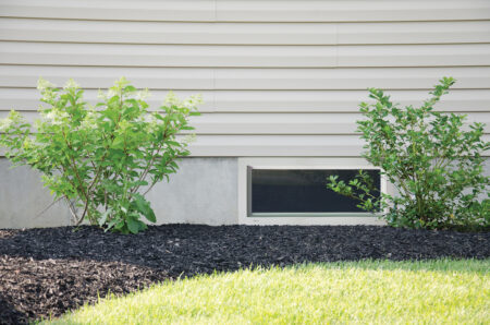 basement exterior window