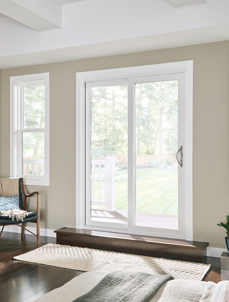 patio door in bedroom
