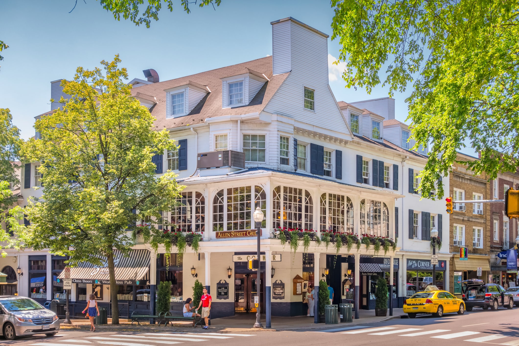 white building with numerous windows
